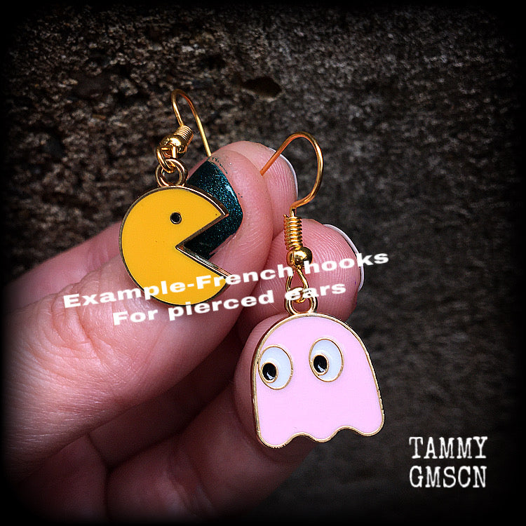 Pacman earrings 