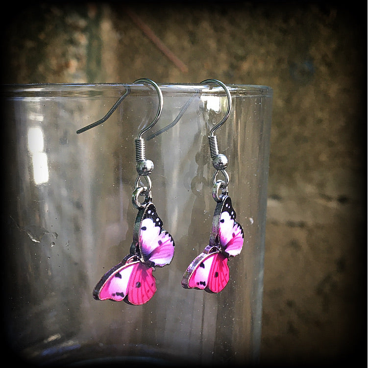 Butterfly earrings-Butterfly jewelry