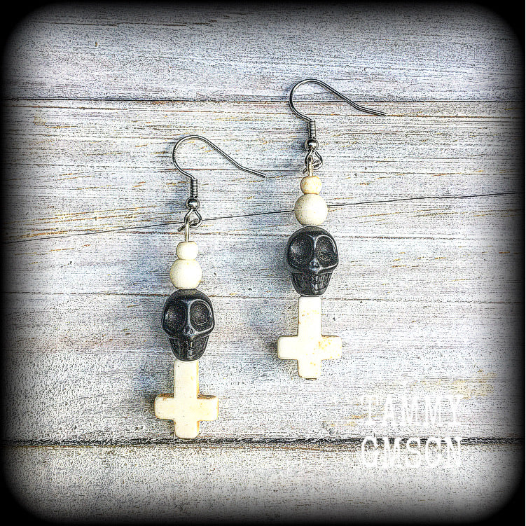 Baron Samedi earrings-Skull earrings