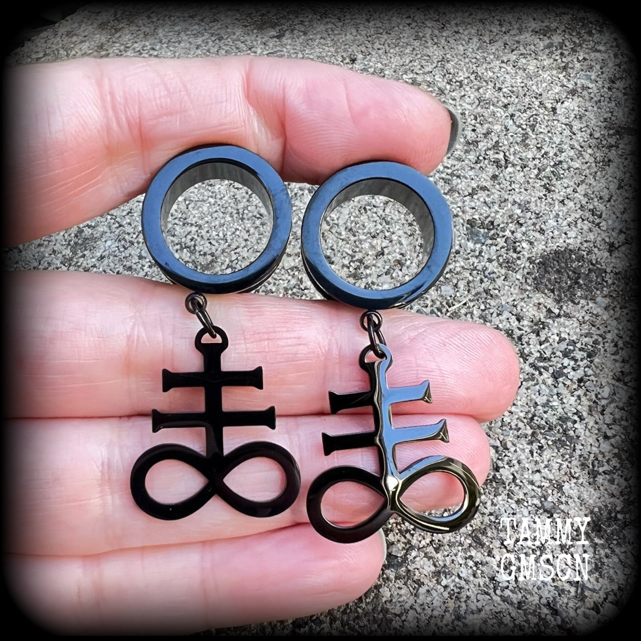 Sigil of Sulphur tunnels-Brimstone earrings