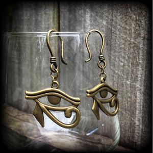 Eye of Horus earrings-Ear hangers