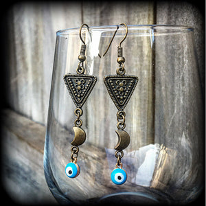 Evil eye earrings-Esoteric earrings