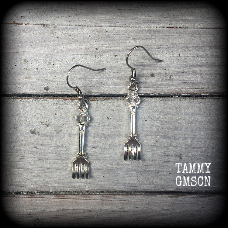 Fork earrings-Cutlery jewlery