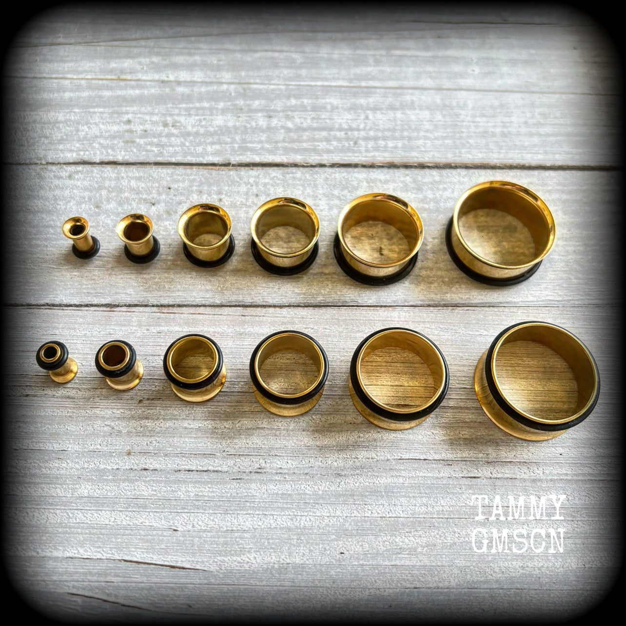 -4mm-6 gauge tunnels
-5mm-4 gauge tunnels
-6mm-2 gauge tunnels
-8mm-0 gauge tunnels
-10mm-00 gauge tunnels
-12mm-1/2" tunnels
-14mm-9/16" tunnels
-16mm-5/8" tunnels
-18mm-11/16" tunnels
-20mm-13/16" tunnels
-22mm-7/8" tunnels
-25mm-1" tunnels