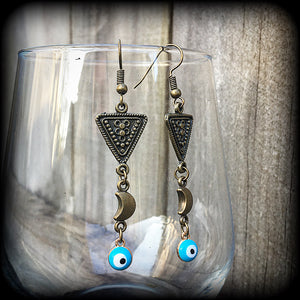 Evil eye earrings-Esoteric earrings