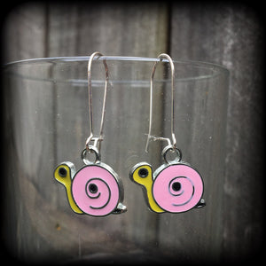 Snail earrings-Mollusk earrings