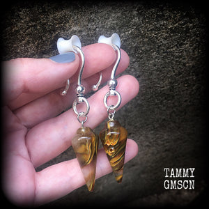 Agate earrings-Gemstone earrings