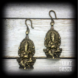 Elephant earrings-Ganesha earrings