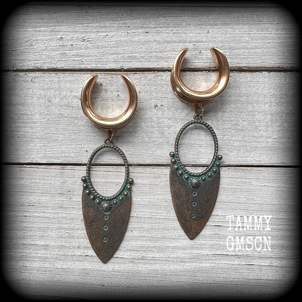 Artemis Shield Maiden gauged earrings