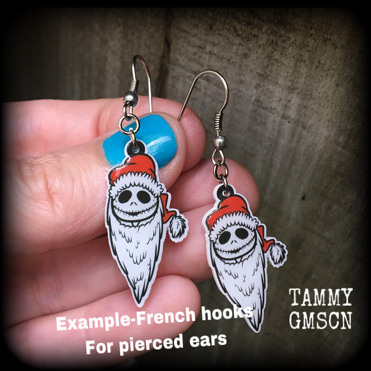 Jack Skellington earrings-Christmas earrings