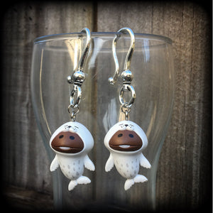 Nameko earrings-Mushroom earrings