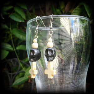 Baron Samedi earrings-Skull earrings