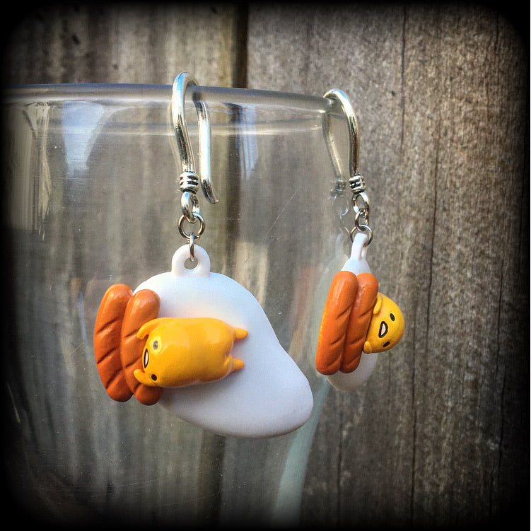 Gudetama earrings