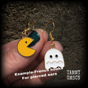 Pacman earrings 