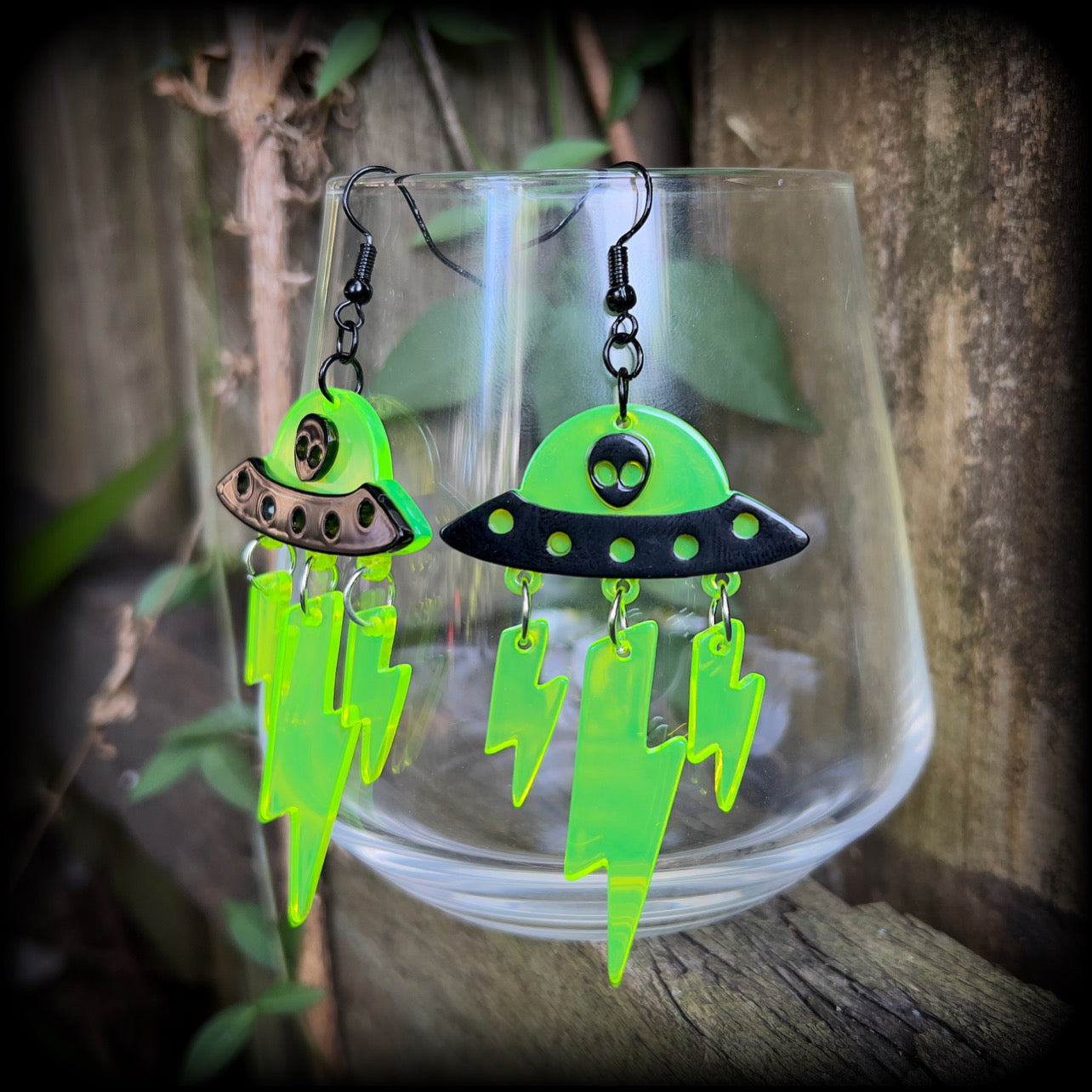 UFO earrings-Alien abduction