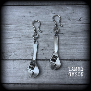 Monkey wrench earrings-Ear hangers