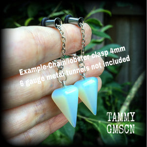 Opalite earrings-Ear hangers