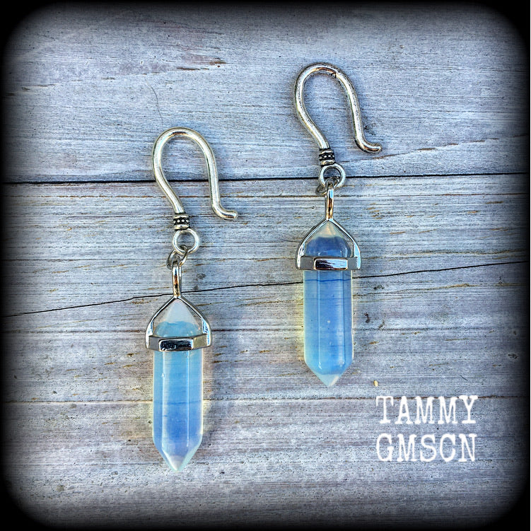 Opalite earrings-Ear hangers