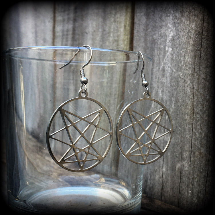 Occult sigil earrings