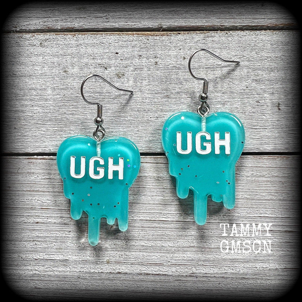 UGH heart earrings-Lolly earrings