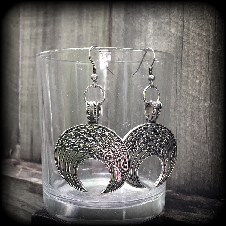 Odins raven earrings-Viking earrings