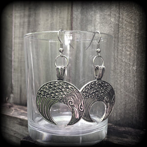 Odins raven earrings-Viking earrings