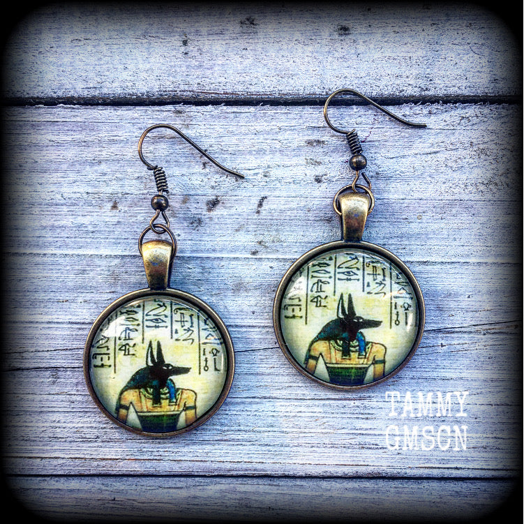 Anubis earrings-Egyptian earrings