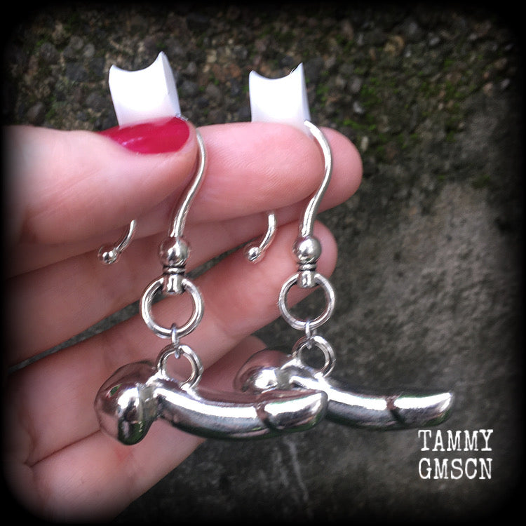 Penis earrings-Dick ear weights