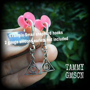 Harry Potter earrings-Deathly Hallows earrings