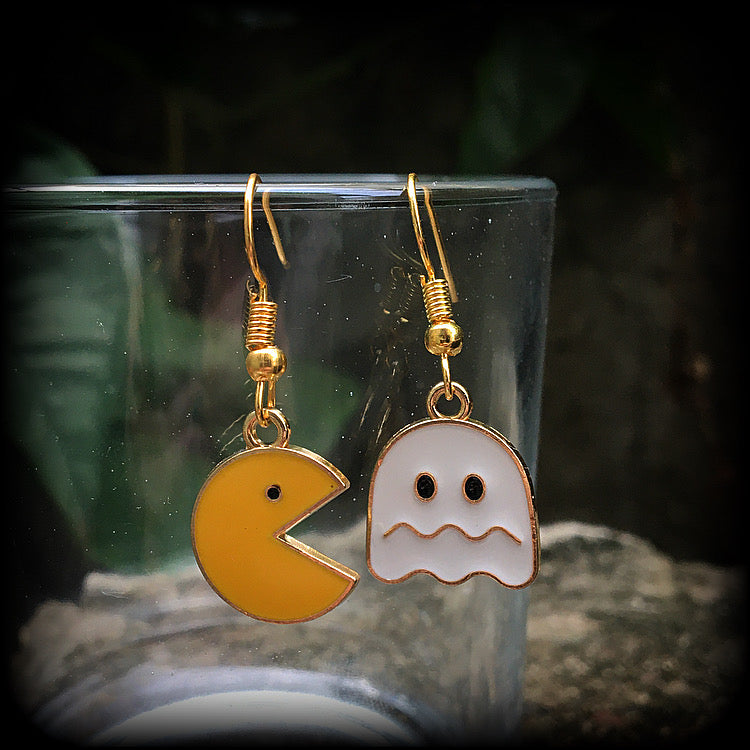 Pacman earrings 