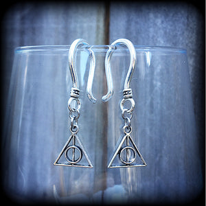 Harry Potter earrings-Deathly Hallows earrings