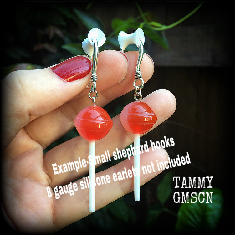 Chupa Chup earrings-Lollipop ear hangers