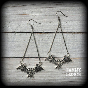 Bat earrings-Halloween earrings