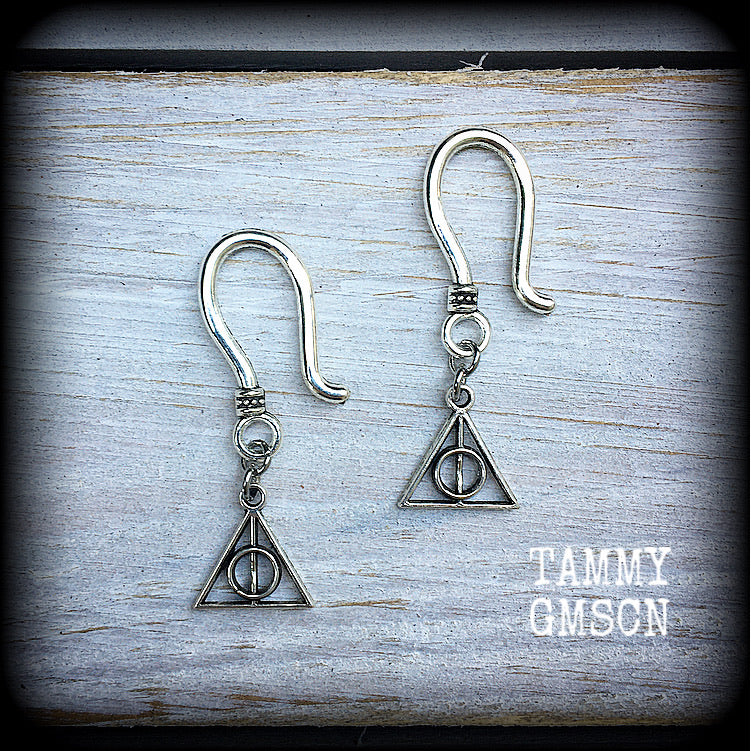 Harry Potter earrings-Deathly Hallows earrings
