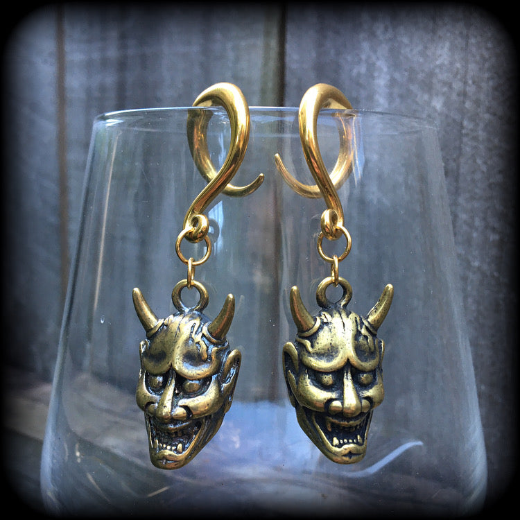 Hannya mask ear weights