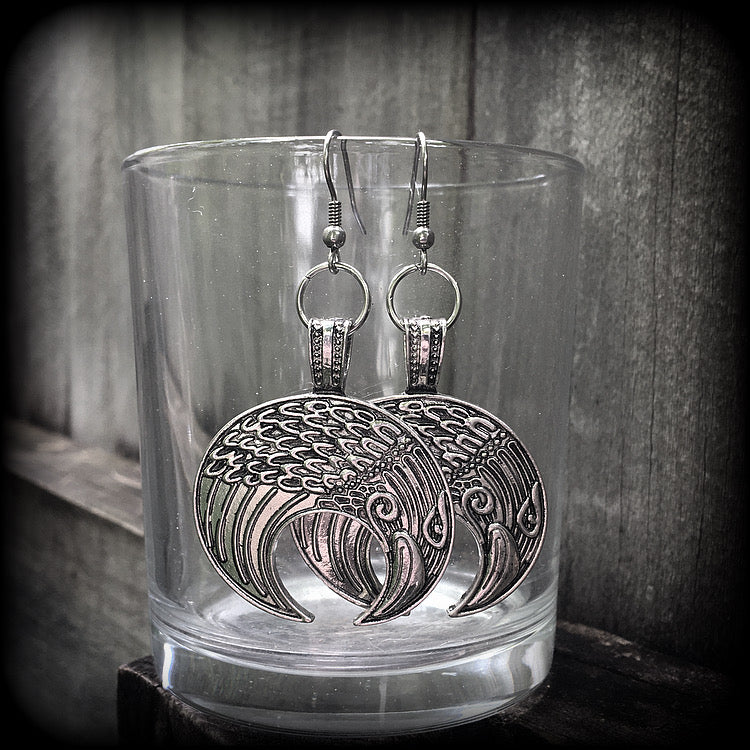 Odins raven earrings-Viking earrings