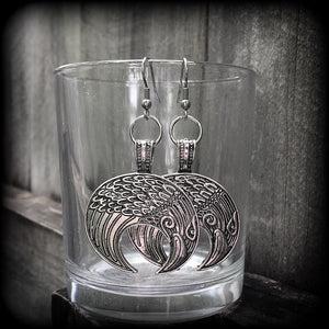 Odins raven earrings-Viking earrings