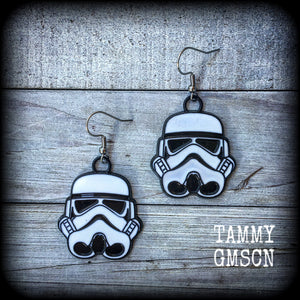 Storm trooper earrings 