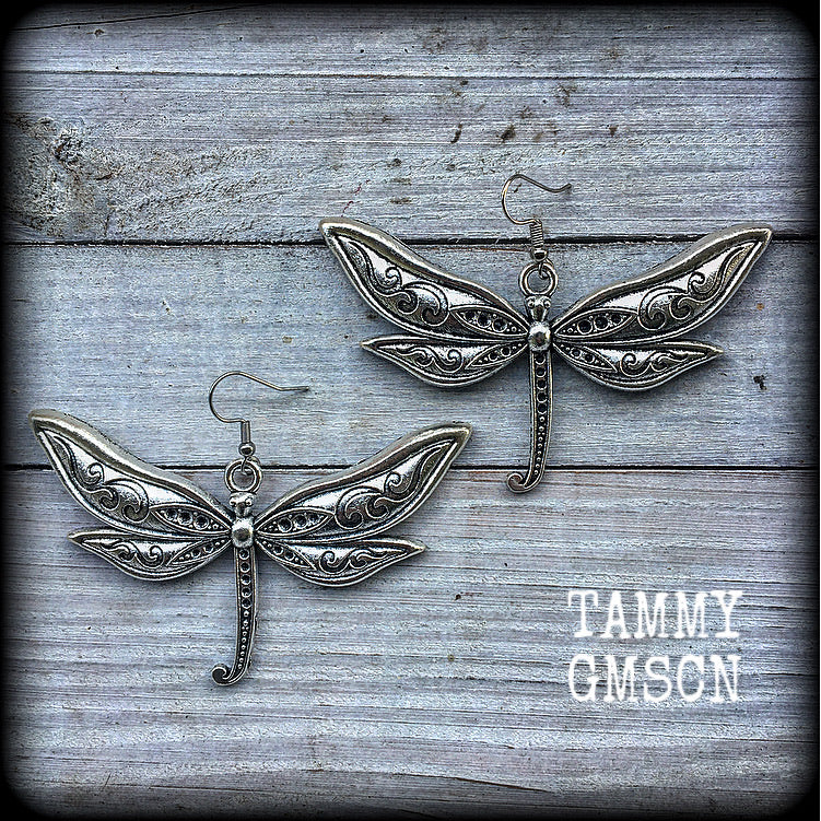 Dragonfly earrings-Boho earrings