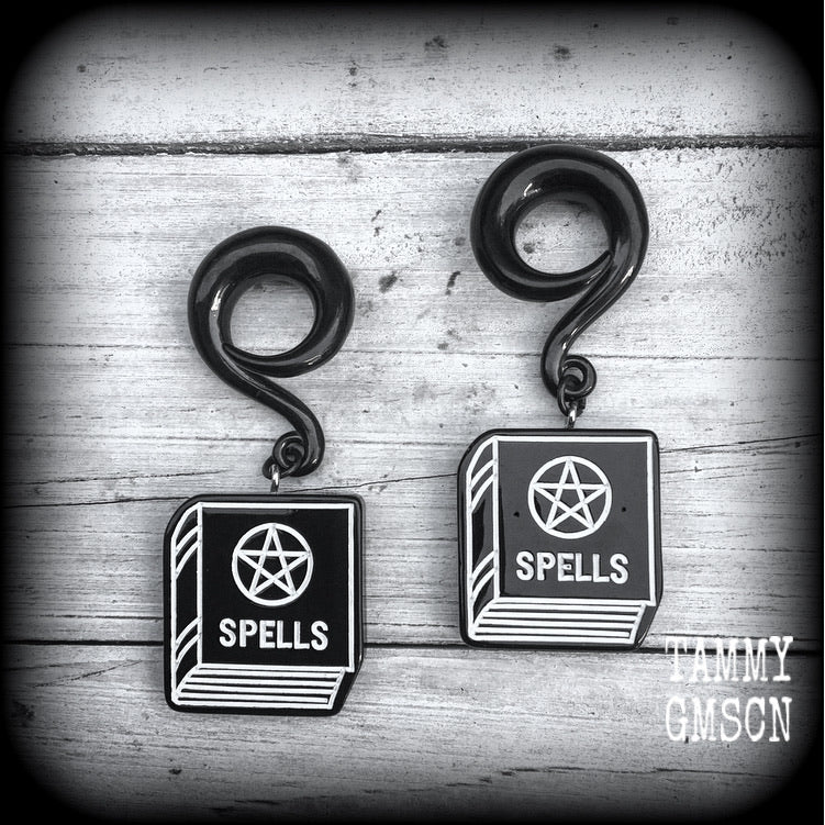 Book of Shadows gauged earrings