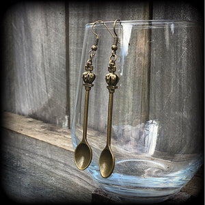 Teaspoon earrings-Cutlery jewelry