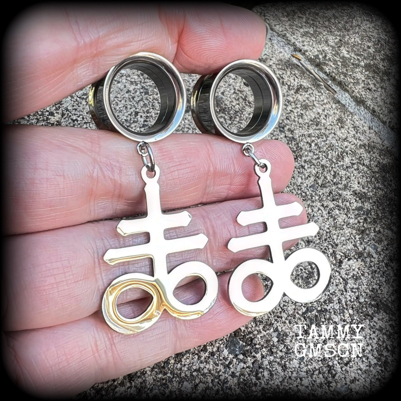 Sigil of Sulphur tunnels-Brimstone earrings