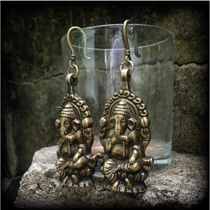 Elephant earrings-Ganesha earrings