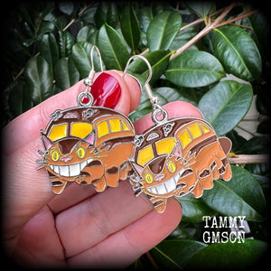 Catbus earrings 