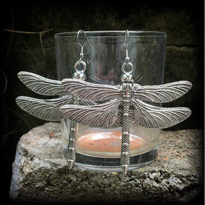 Damselfly earrings-Dragonfly earrings