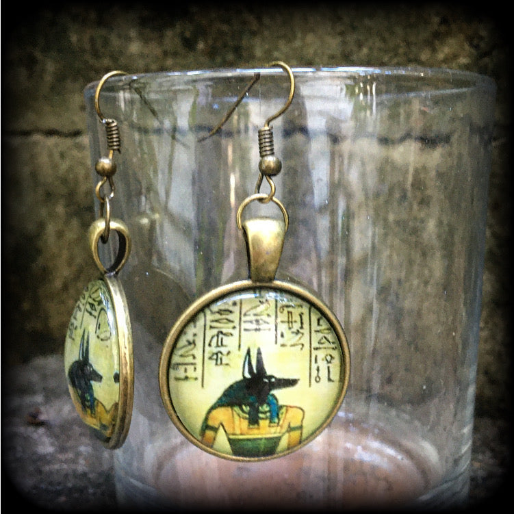 Anubis earrings-Egyptian earrings