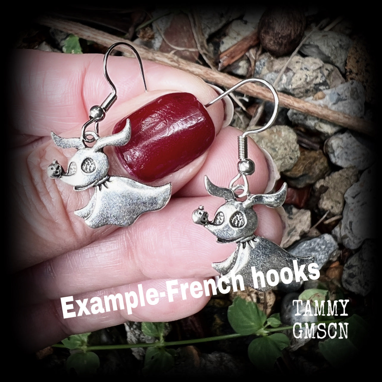 Corpse Bride-Zero earrings-Halloween earrings