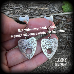 Ouija earrings-Planchette earrings