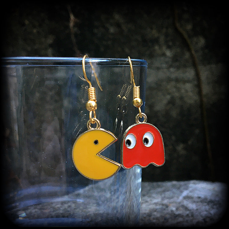 Pacman earrings 