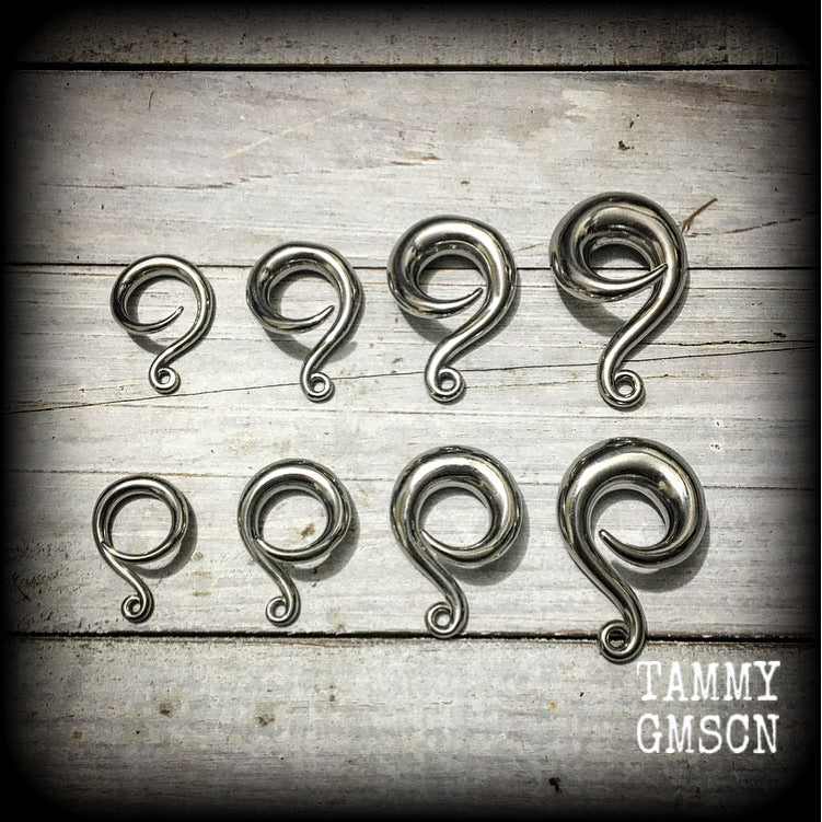 DIY gauged hooks for stretched lobes DIY hooks for ear weights DIY earrings